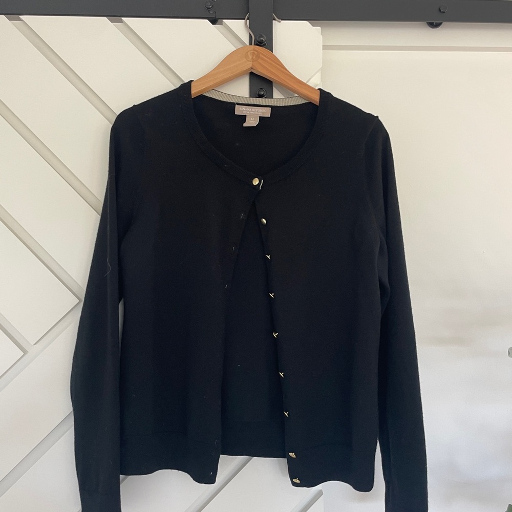 Banana Republic Black Merino Sweater